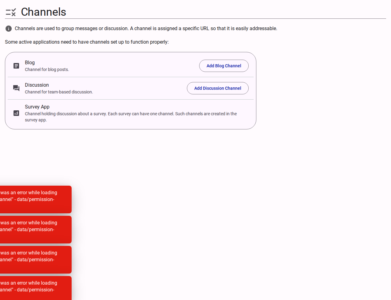 Team Channels Management