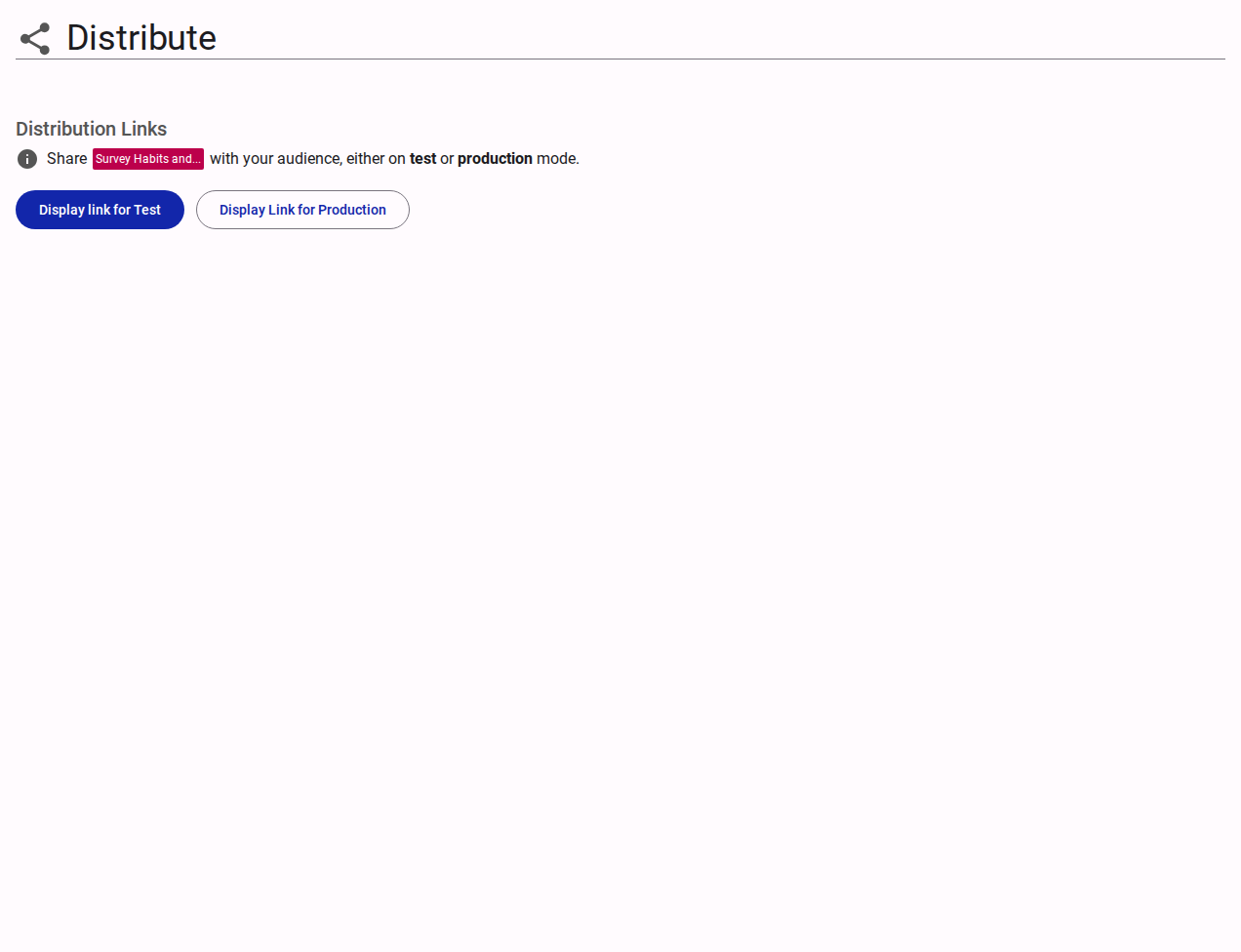 Distribution settings content