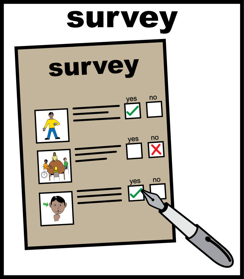 Easy Read image for 'Which survey tool does your organisation use the most?'