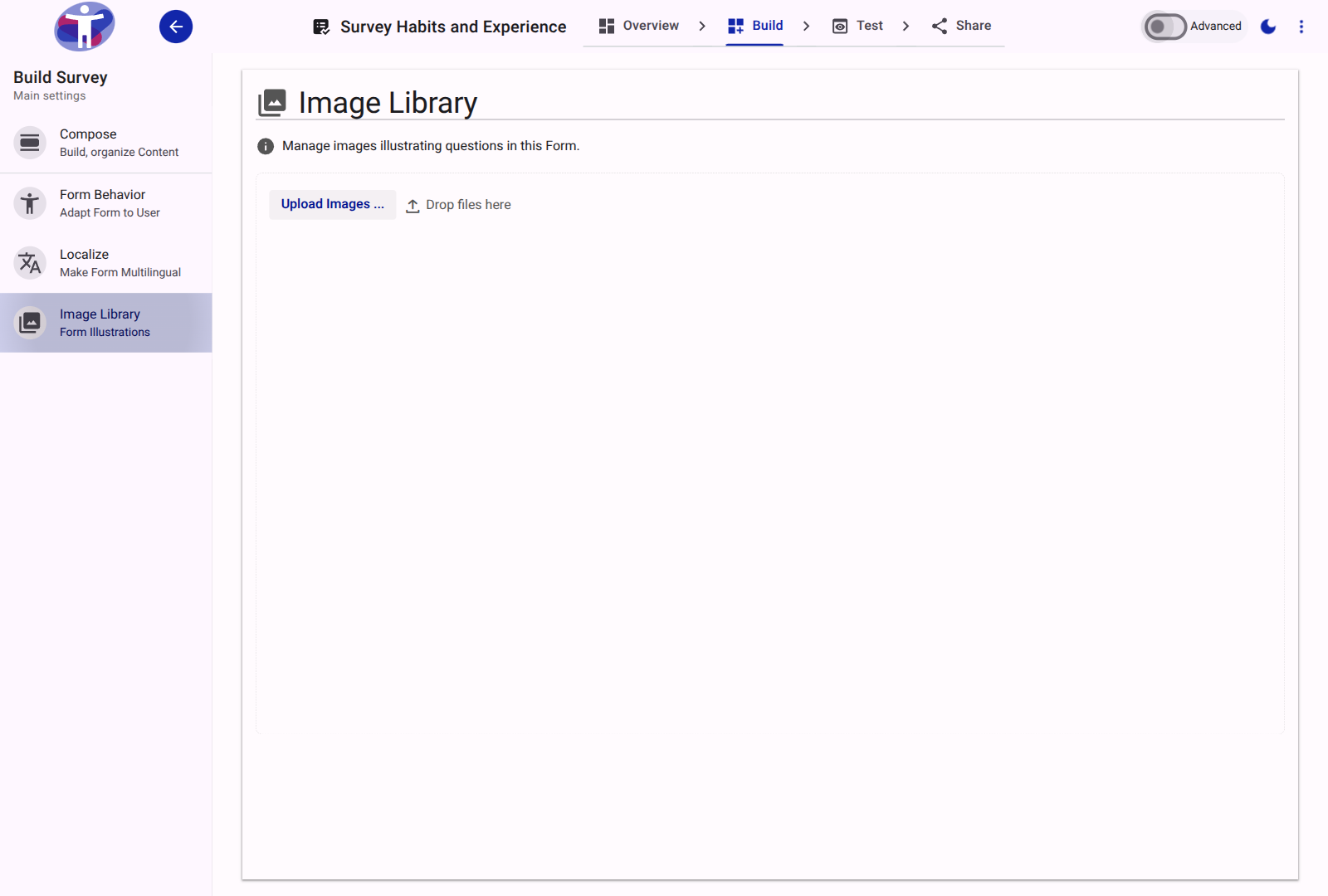 The Image Library interface.
