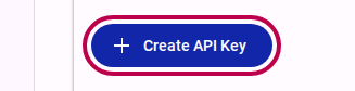 API Keys panel in Team Settings