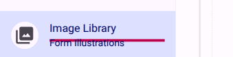 Image Library menu button