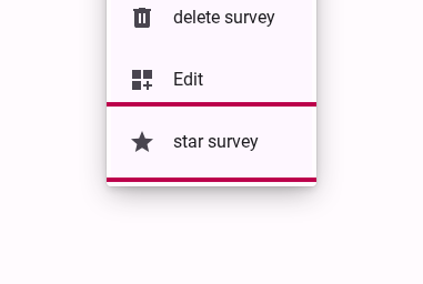 Right click survey and select star survey