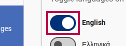 Toggling Active Language