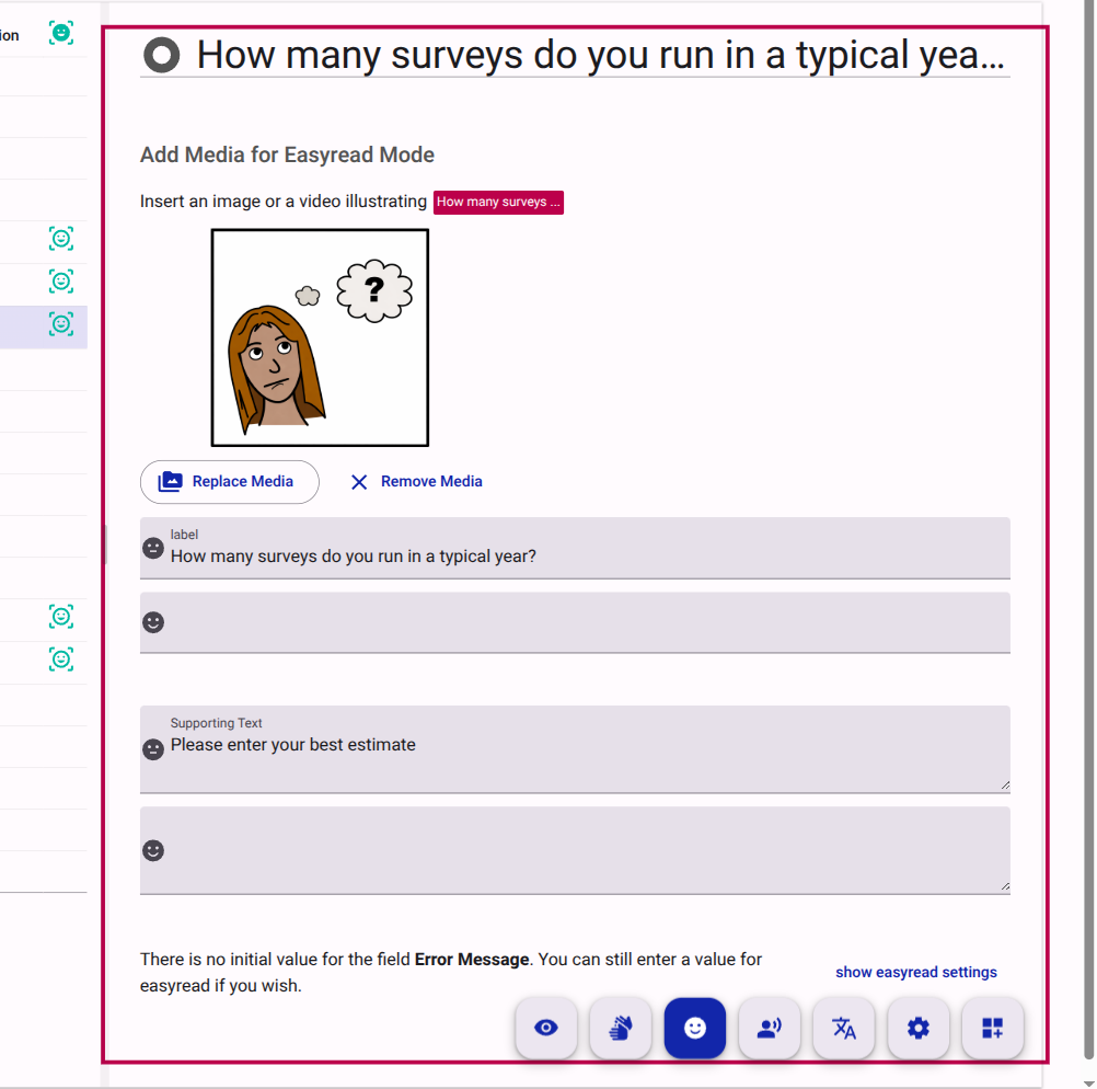 Adding media for Easy Read