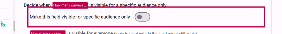 Easy Read only visibility setting